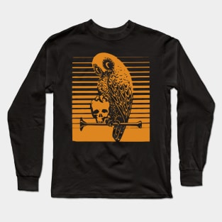 Owl and Skull Long Sleeve T-Shirt